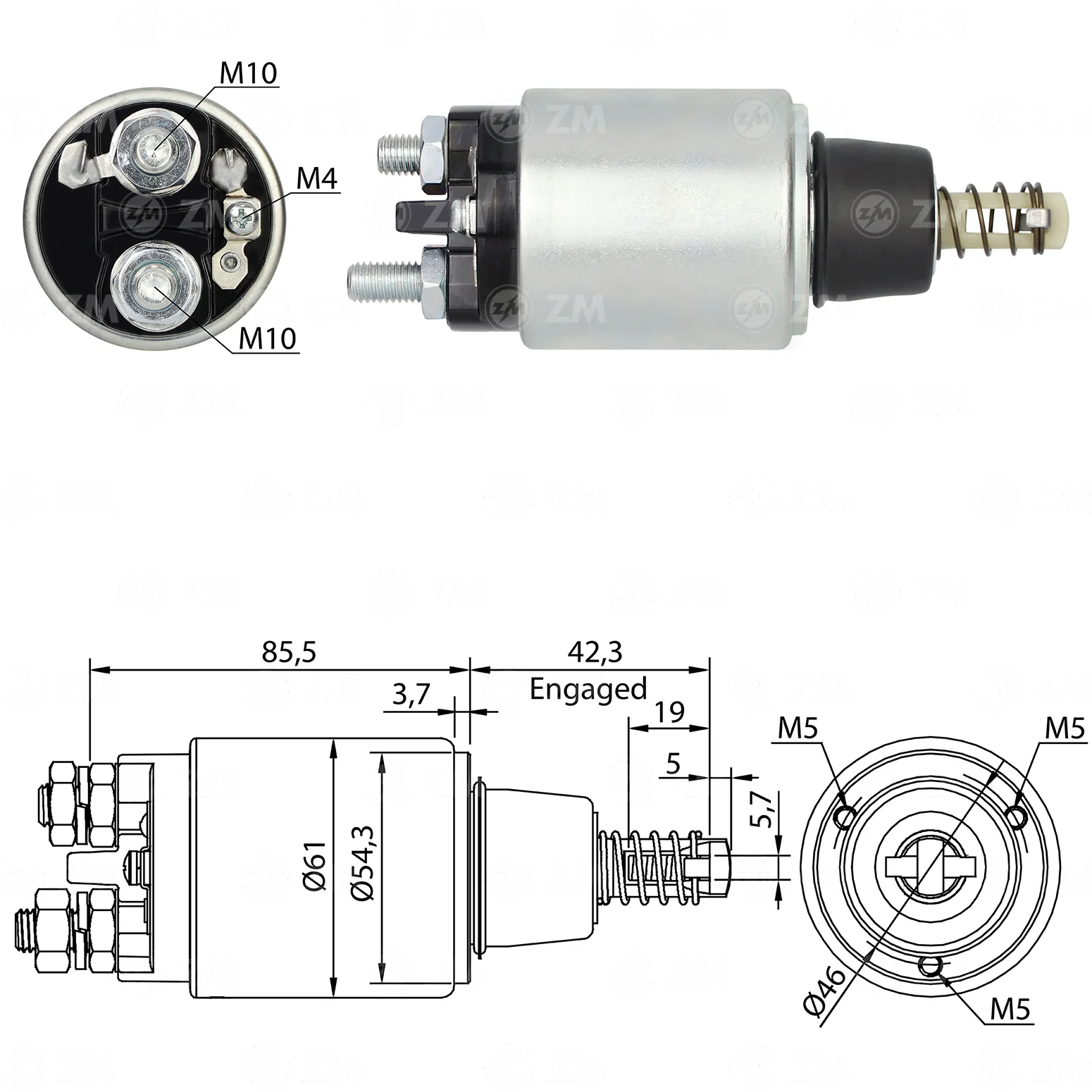 Relé de Partida ZM 648 ZM 648