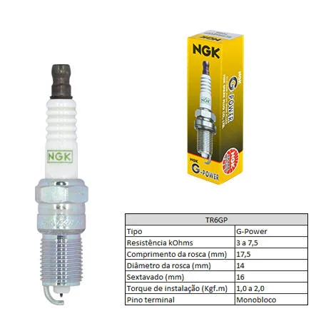 Vela de Ignição NGK TR6GP