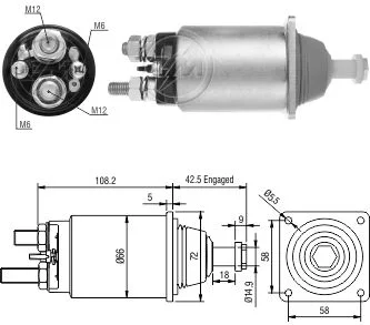 Relé de Partida ZM 834 ZM 834