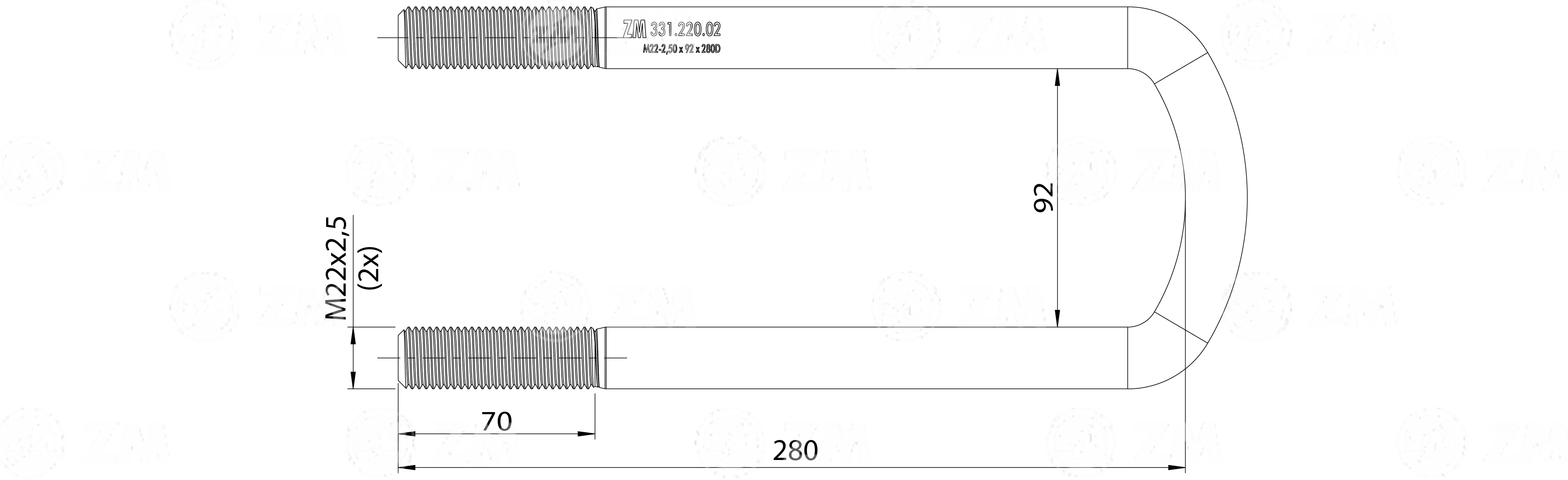 ZM 331.220.02 - Grampo de Mola