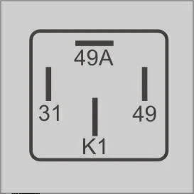 Relé Comando Pisca 24V