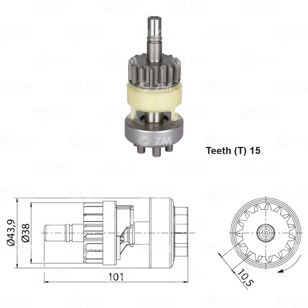 Impulsor de Partida ZM 85.665.02 ZM 8566502
