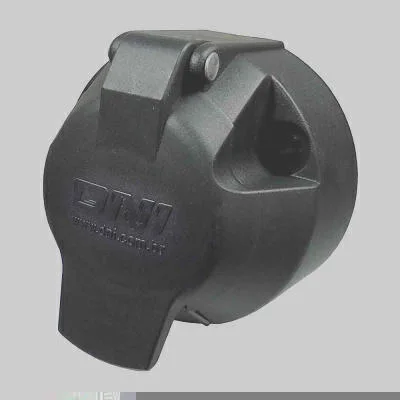 Tomada Engate Fêmea (Fixa) Redonda 7 Polos Polarizada Nylon DNI DNI8375
