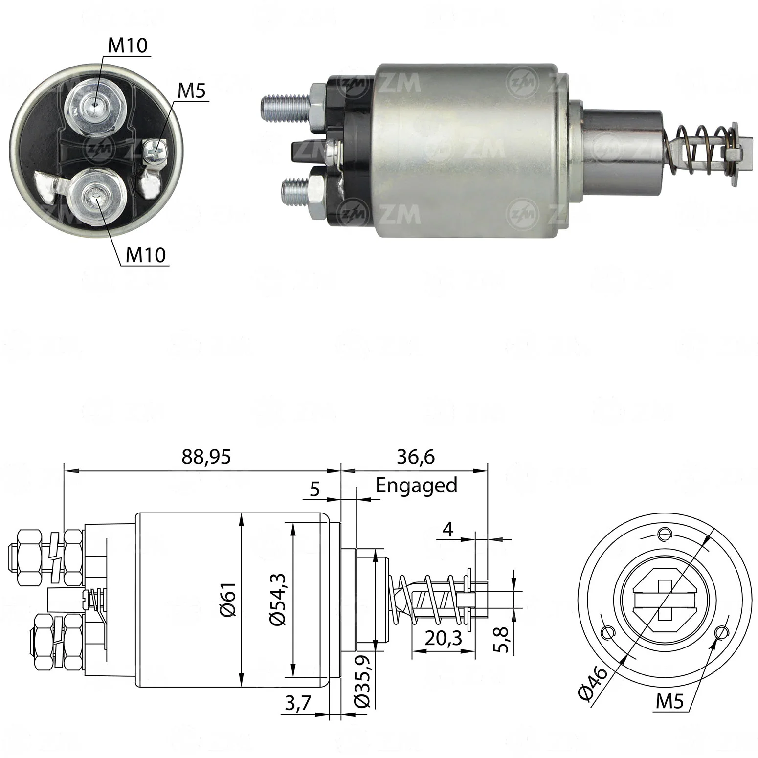 Relé de Partida ZM 531 ZM 531