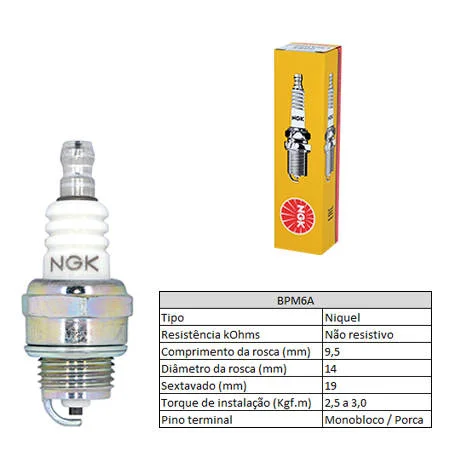 Vela de Ignição NGK BPM6A
