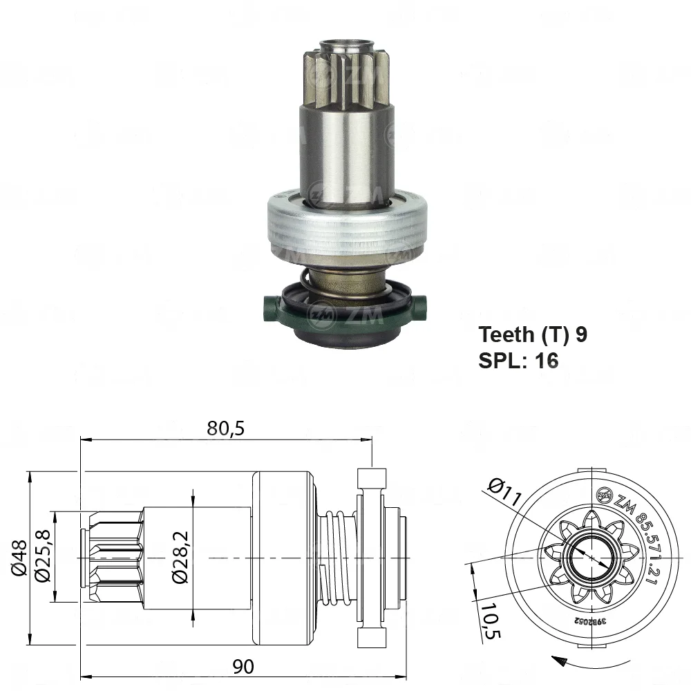 Impulsor de Partida ZM 85.571.21 ZM 8557121
