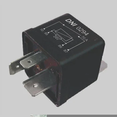 Relé Auxiliar c/ Resistor 24V 4 Terminais (2 Largos) DNI DNI0294