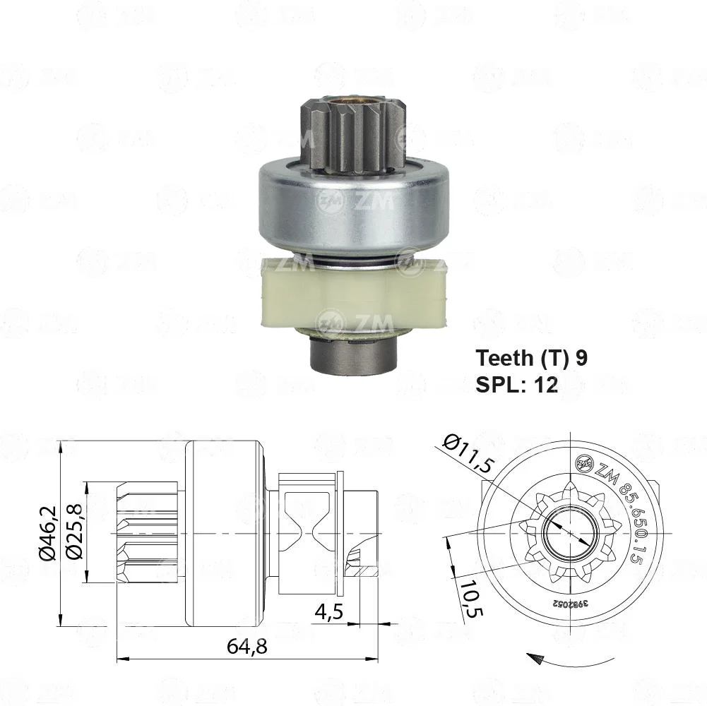Impulsor de Partida ZM 85.650.15 ZM 8565015