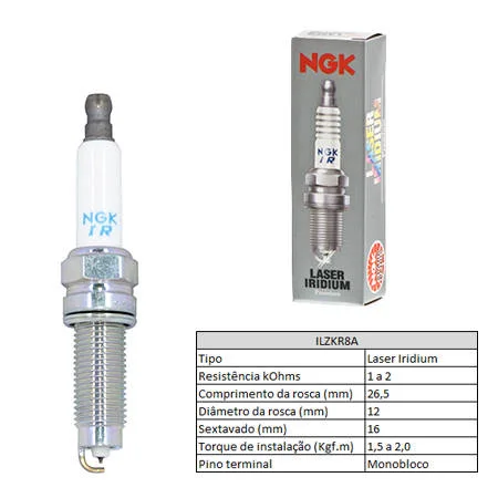 Vela de Ignição NGK ILZKR8A
