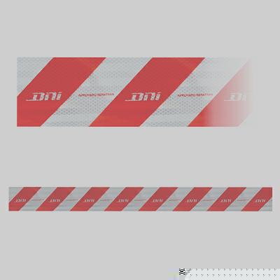 Faixa Refletiva Para-Choque 1D+1E Senatran 2 pcs 1,20x0,10m