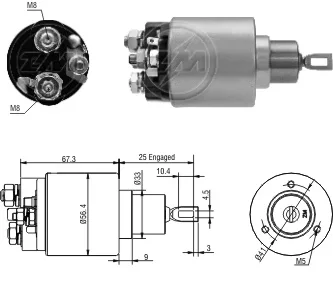 Relé de Partida ZM 6-775 ZM 6775