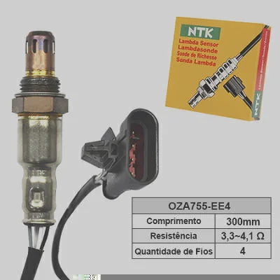 Sensor de Oxigênio NTK OZA755-EE4