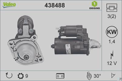 Motor de Partida VALEO 438488