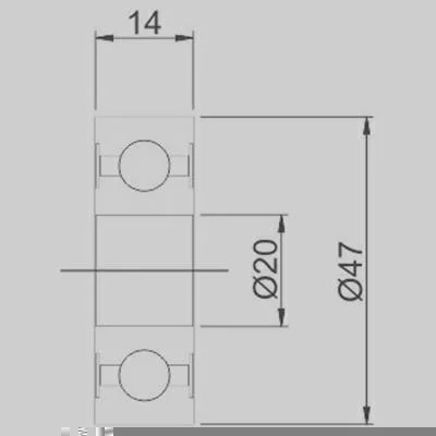 Rolamento de Esferas GAUSS GR6204
