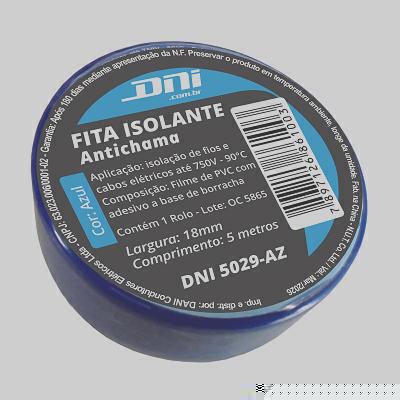 Fita Isolante PVC Azul Rolo 5m DNI DNI5029-AZ