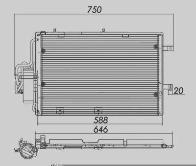 Condensador MAGNETI MARELLI A5808MM