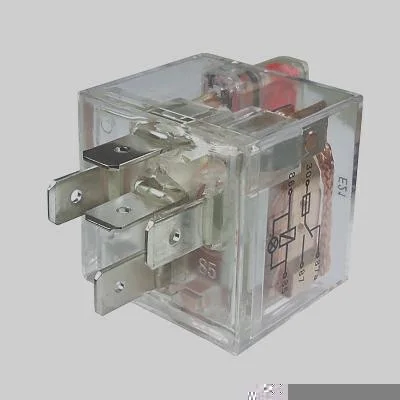 Relé Aux. Reversor Acrílico c/ LED e Fusível 40/30A Pico 24V 5 Term. DNI DNI8252