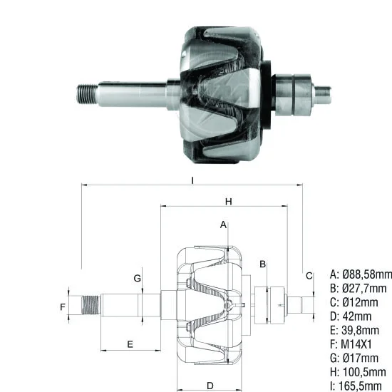 Rotor ZM 93.530.24 ZM 9353024