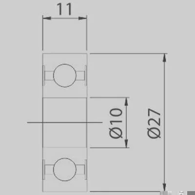 Rolamento de Esferas GAUSS GRB1050D
