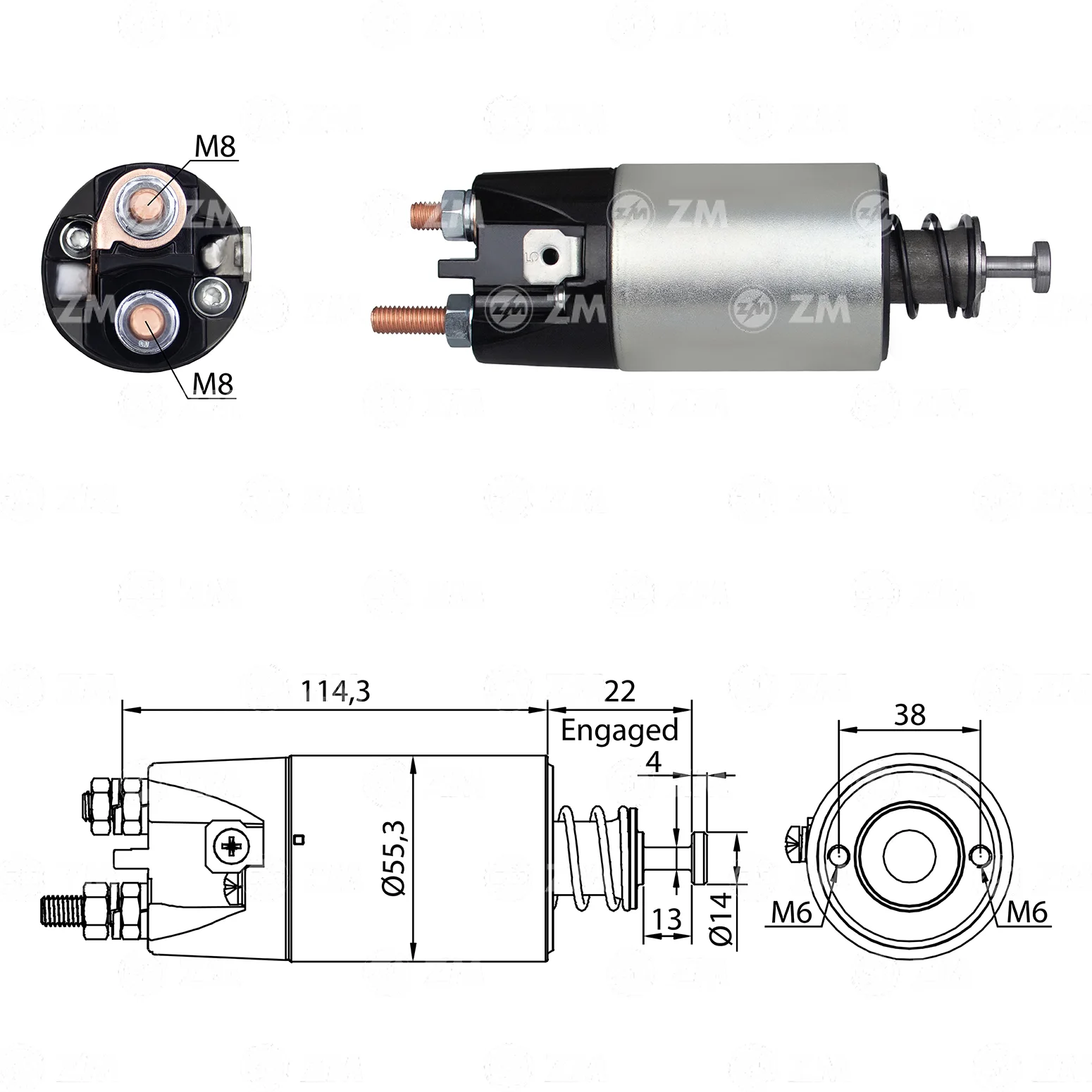 Relé de Partida ZM 897 ZM 897