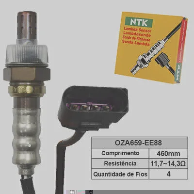 Sensor de Oxigênio NTK OZA659-EE88