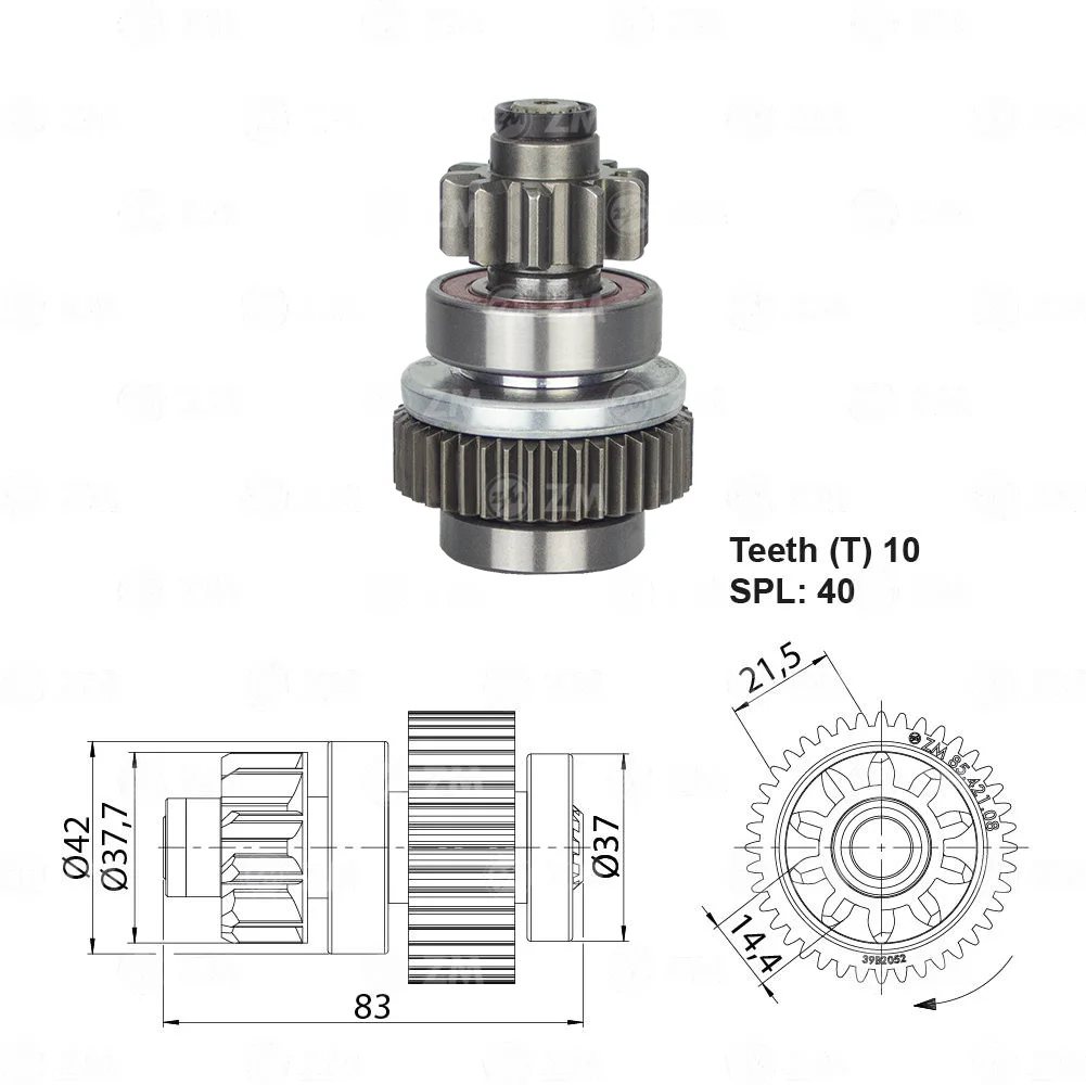 Impulsor de Partida ZM 85.421.08 ZM 8542108