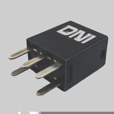 Mini Relé Aux. Reversor c/ Resistor Fiat / Hyundai 30/20A 12V 5 Term. DNI DNI8112