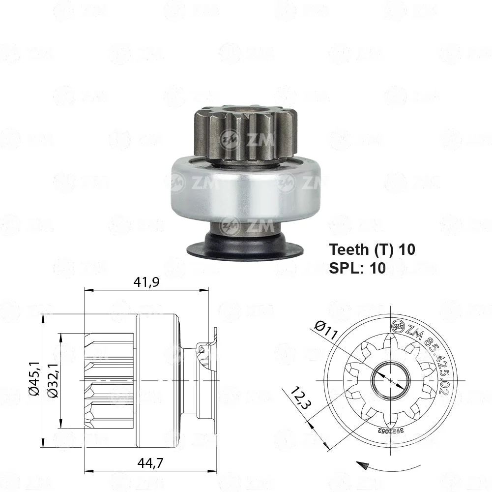 Impulsor de Partida ZM 85.425.02 ZM 8542502