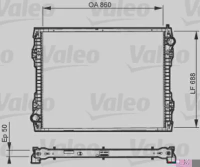 Radiador de Resfriamento VALEO 733546