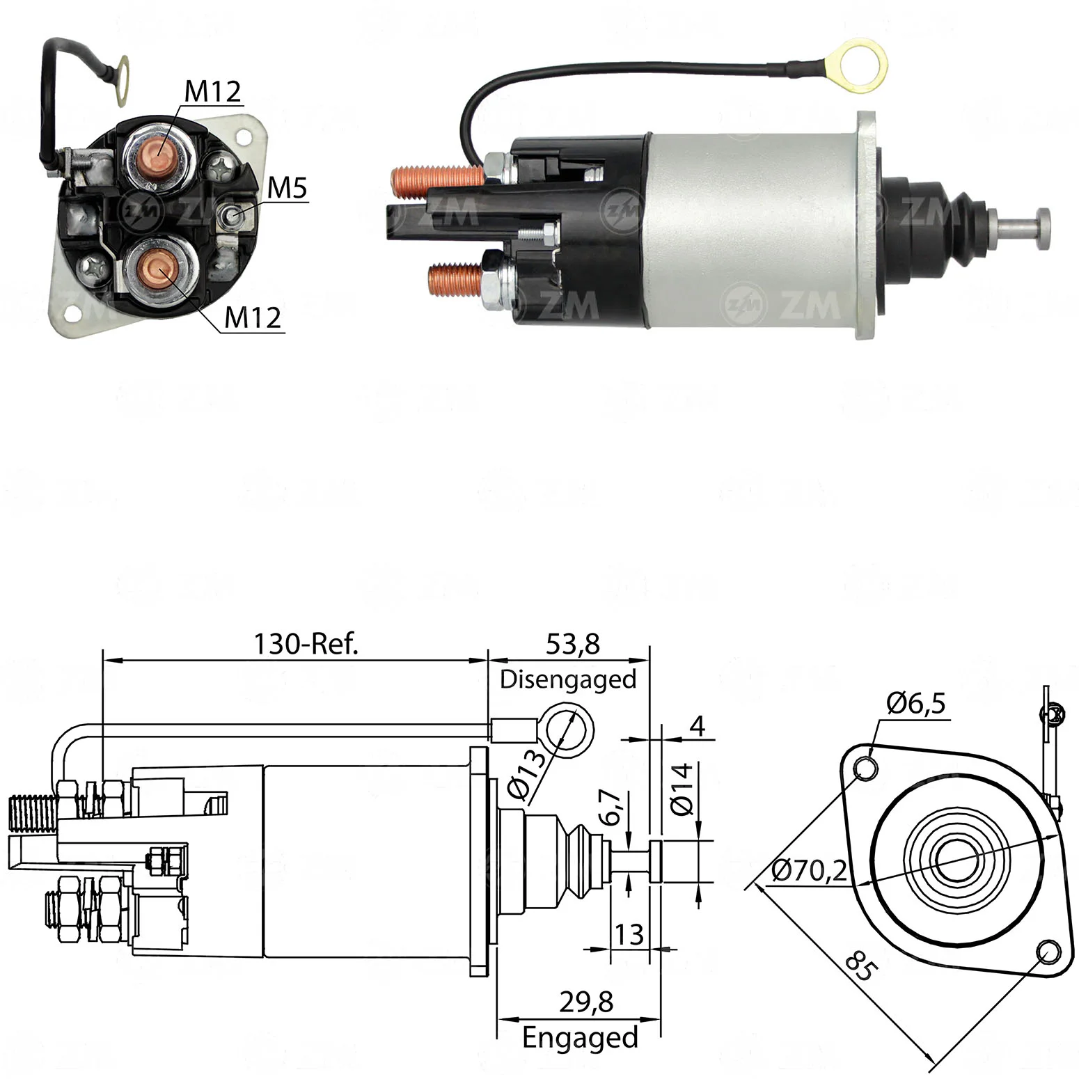Relé de Partida ZM 1-841 ZM 1841