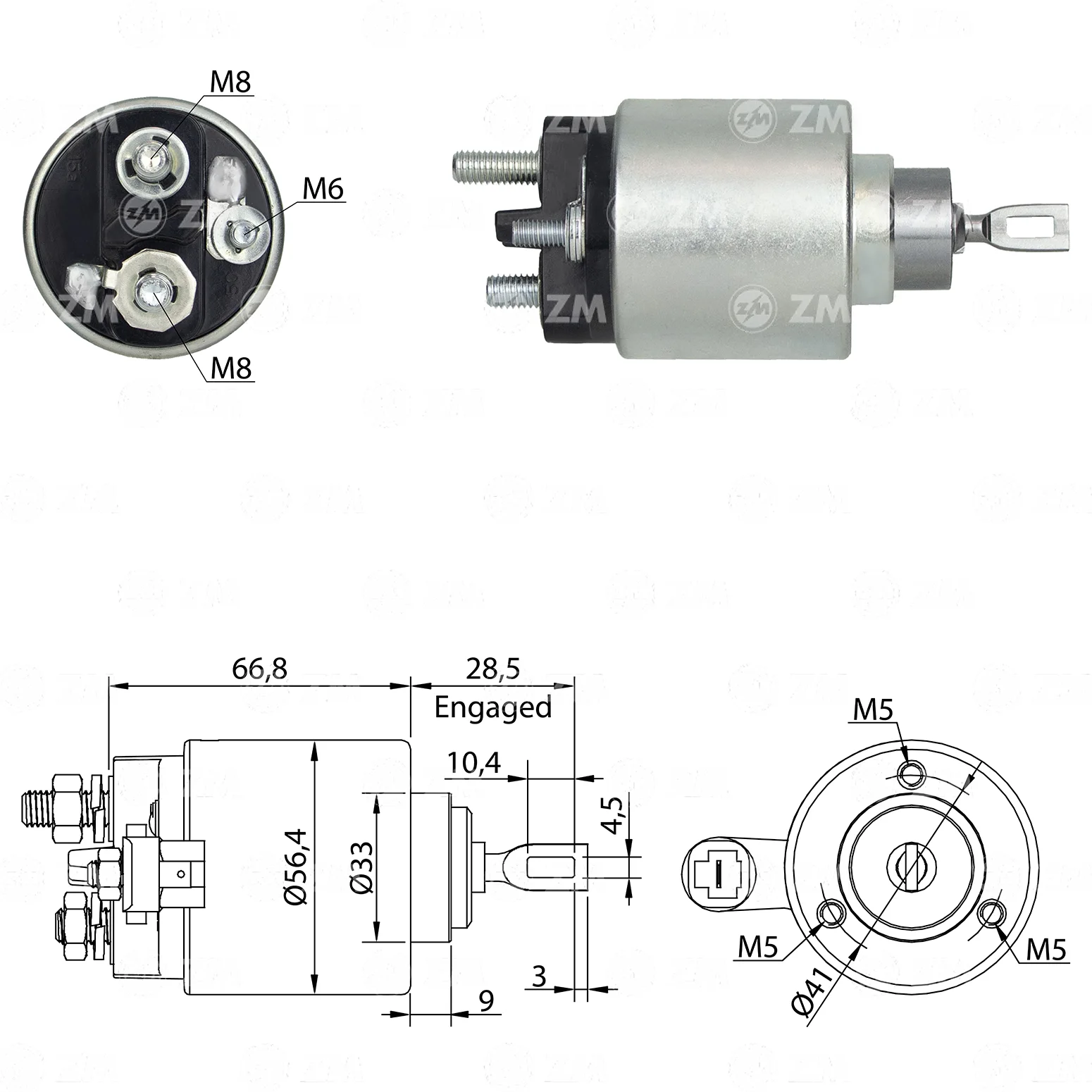 Relé de Partida ZM 477 ZM 477