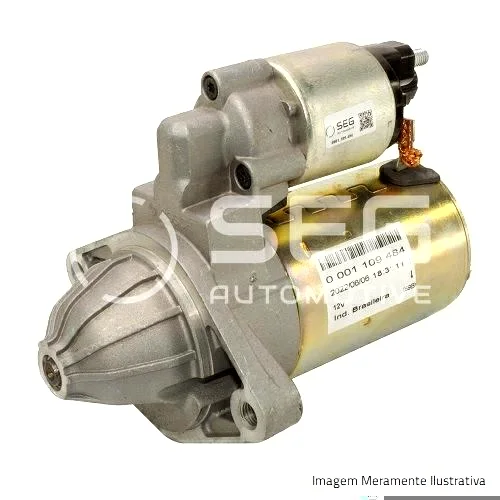 Motor de Partida SEG, R74-M25, 12V, 1,1KW, CW, 11 Dentes SEG 0001.109.484