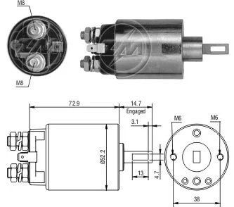 Relé de Partida ZM 584 ZM 584