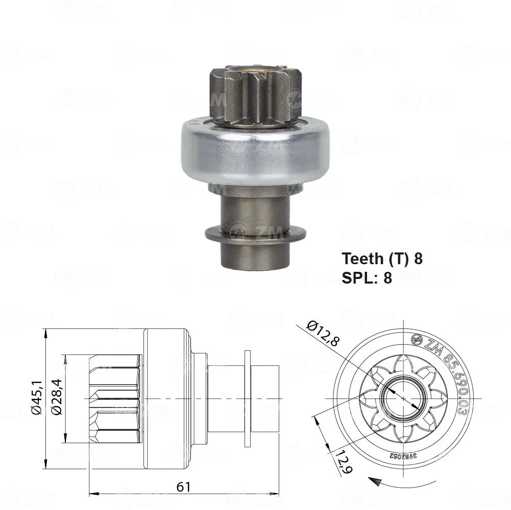 Impulsor de Partida ZM 85.690.03 ZM 8569003