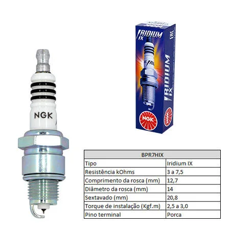 Vela de Ignição NGK BPR7HIX