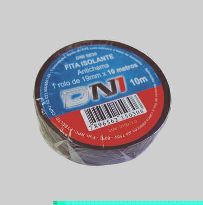 Fita Isolante PVC Preta Rolo 10m DNI DNI5030