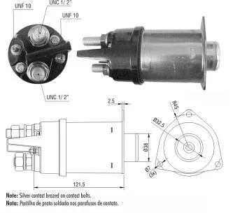 Relé de Partida ZM 2-461 ZM 2461
