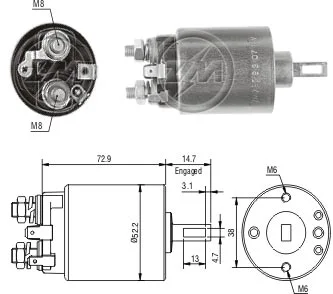 Relé de Partida ZM 785 ZM 785