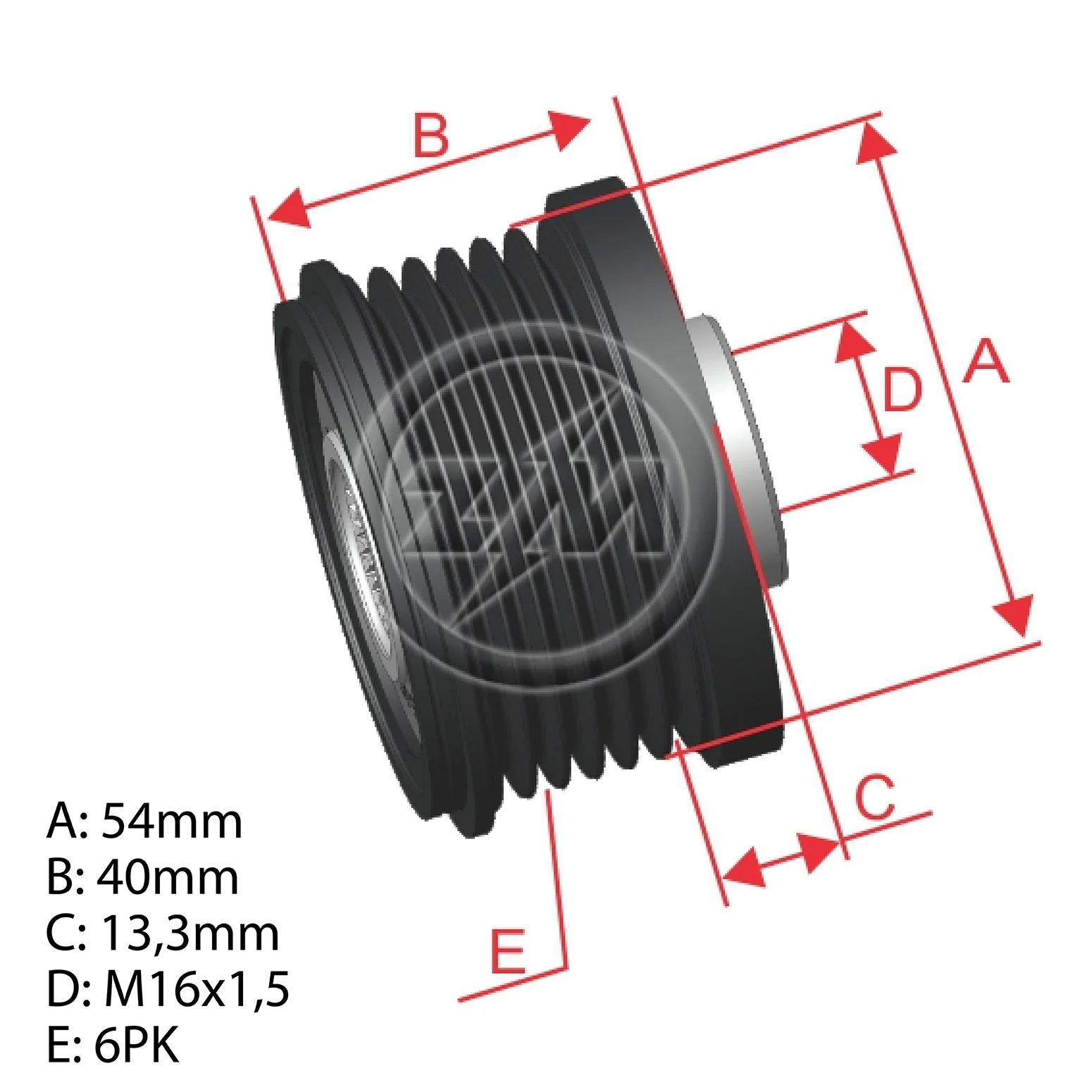 Polia OAP ZM 96.014.01 ZM 9601401