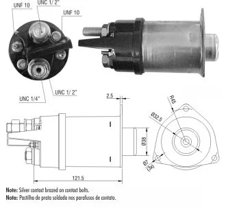 Relé de Partida ZM 2-460 ZM 2460