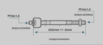 BRAÇO AXIAL DAYCO DSS4344