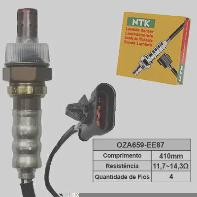 Sensor de Oxigênio NTK OZA659-EE87