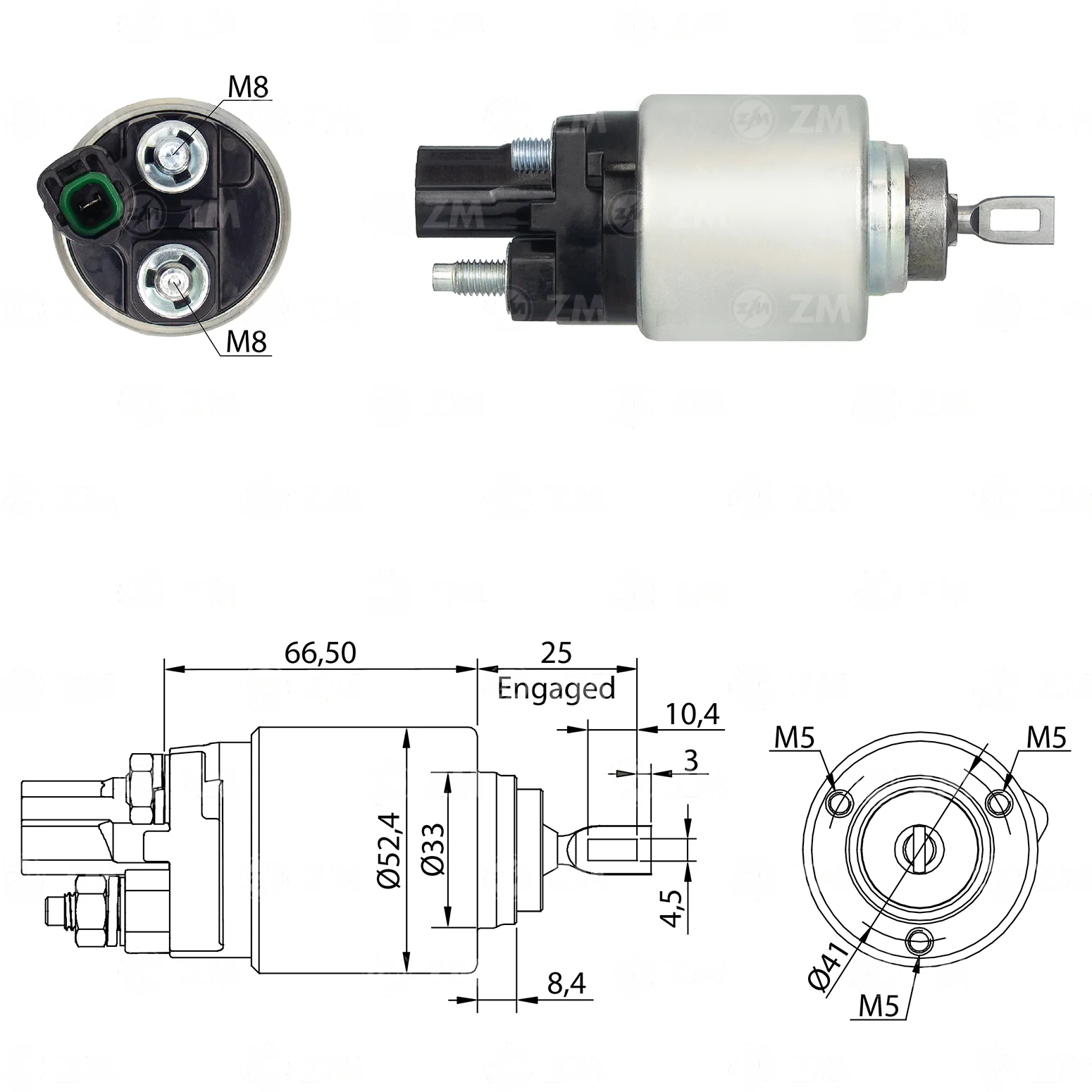 Relé de Partida ZM 6-382 ZM 6382