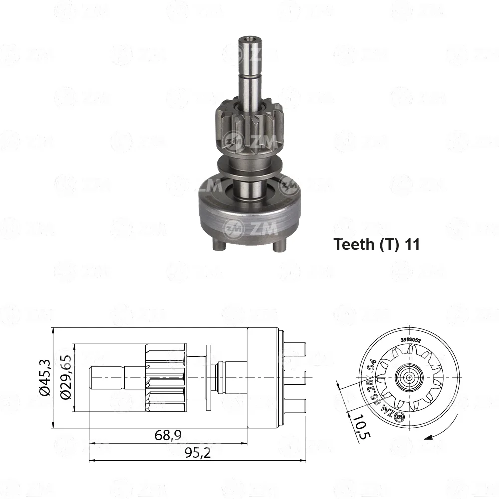 Impulsor de Partida ZM 85.281.04 ZM 8528104