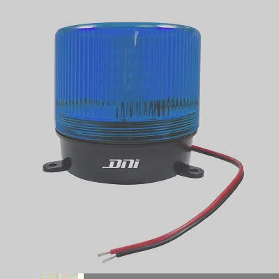 Sinalizador Giroled e Strobo Advertência Azul 8 Funções Bivolt DNI DNI4281
