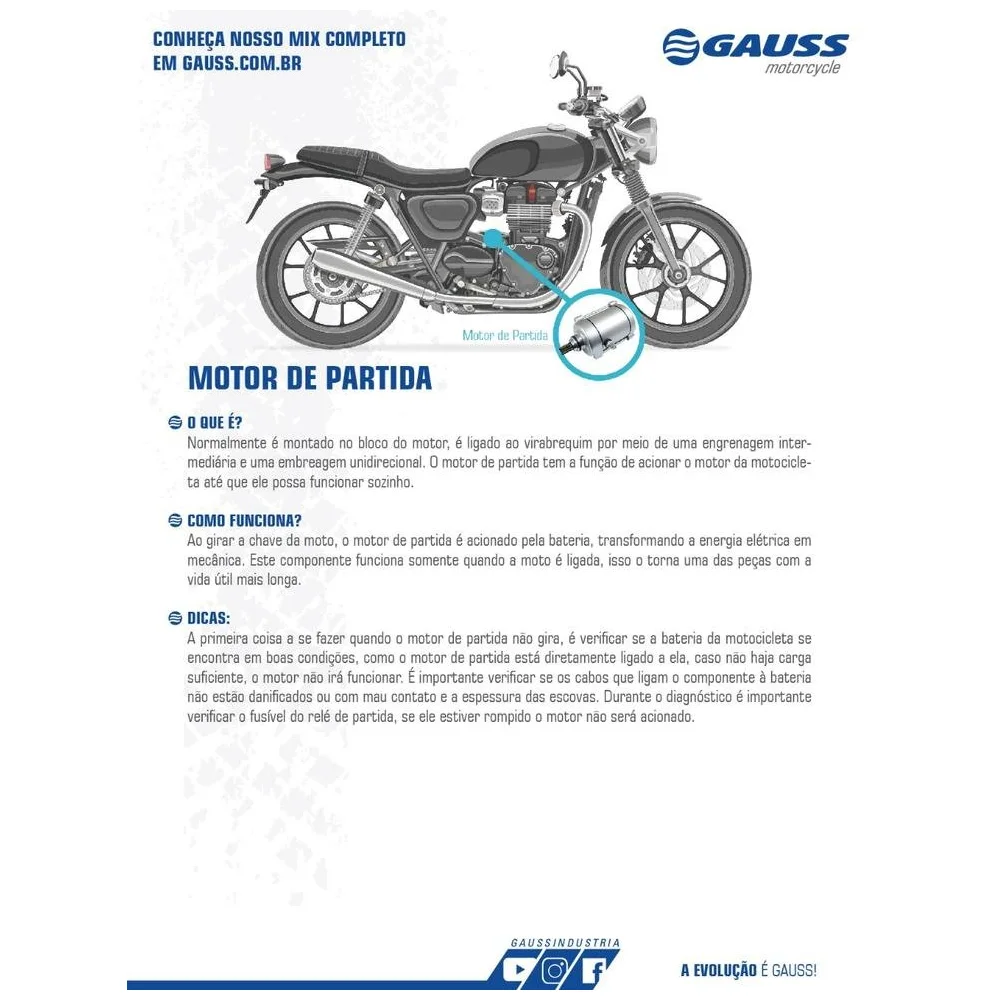 MOTOR DE PARTIDA 12V