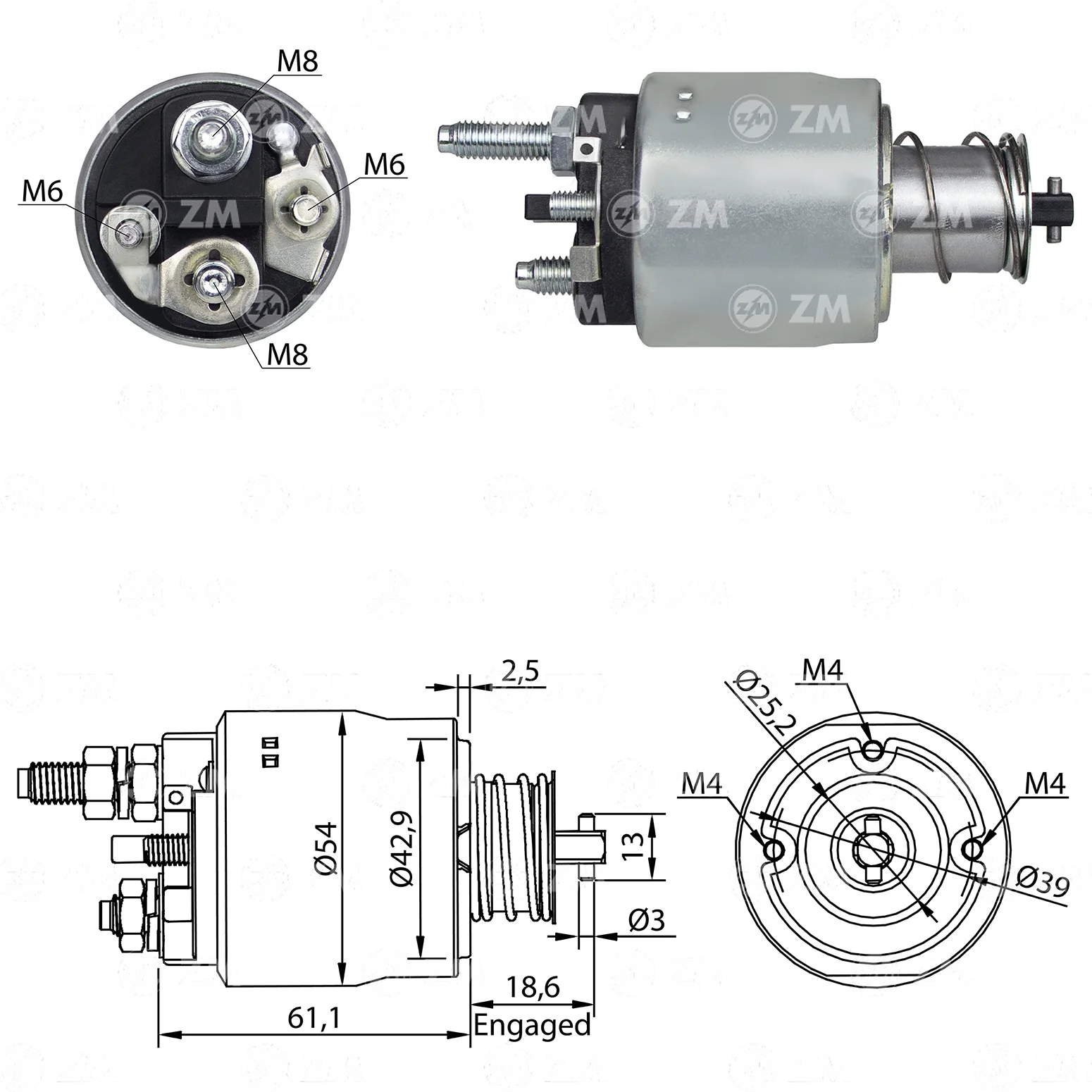 Relé de Partida ZM 1-494 ZM 1494
