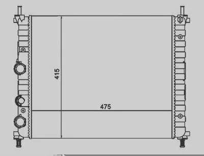 Radiador MAGNETI MARELLI RMM1055RFT