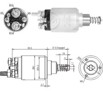 Relé de Partida ZM 1-732 ZM 1732