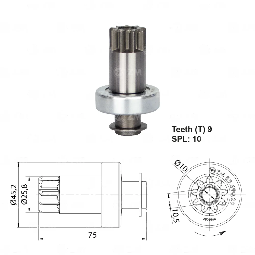 Impulsor de Partida ZM 85.590.29 ZM 8559029